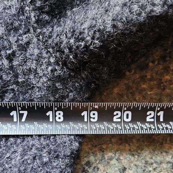 Anne Klein Dark Gray Trench Coat Women S Wool Polyester Jacket Warm Winter - Picture 4 of 11